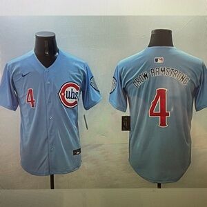 🤩Pete Crow-Armstrong Stitched Jersey Blue🤓